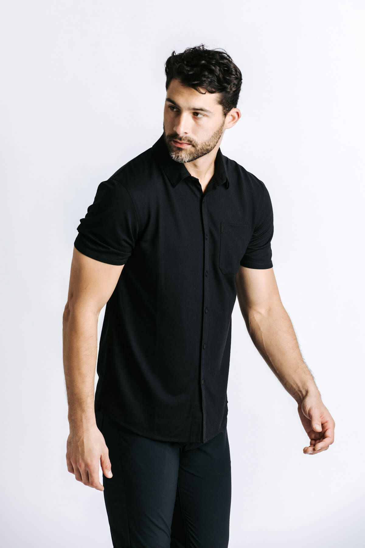 Limitless Merino Short Sleeve Shirt - Black

