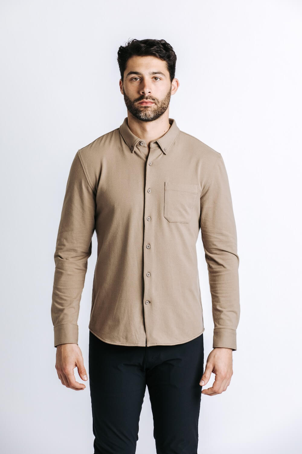 X Cotton Shirt - Sand
