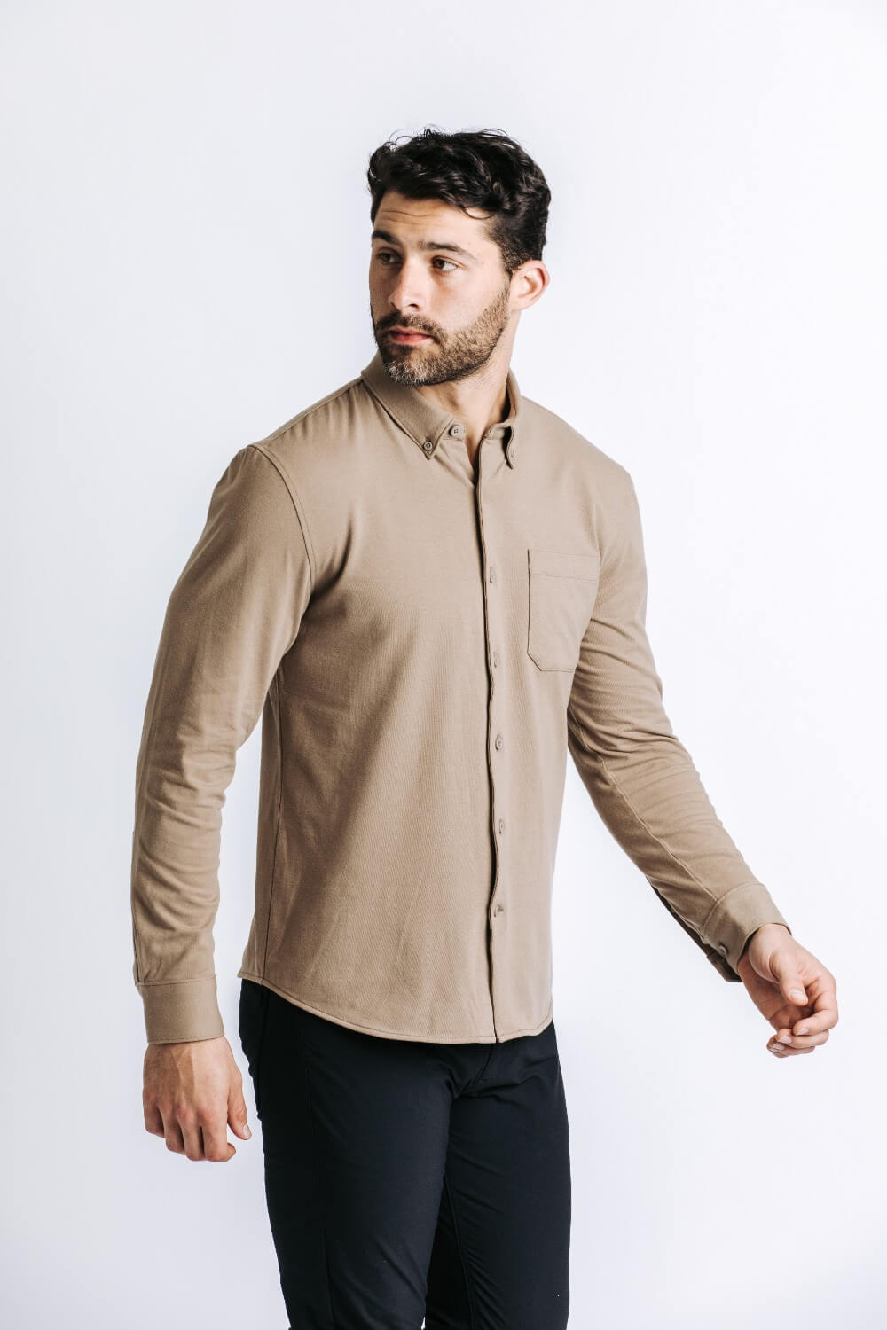 X Cotton Shirt - Sand
