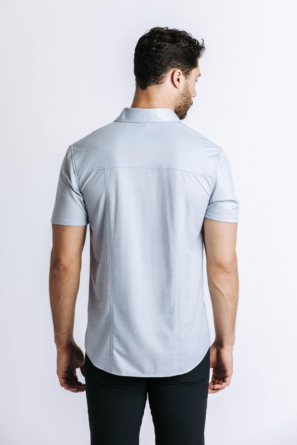 Limitless Short Sleeve Shirt - Light blue heather