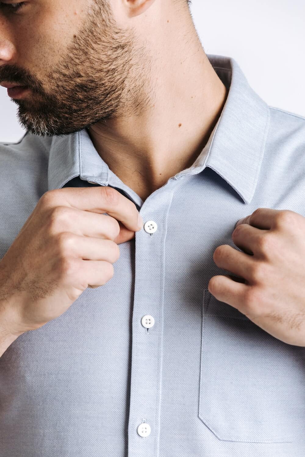 H&W:Colt is 6'3" / 195lbs wearing size M#color_light blue heather