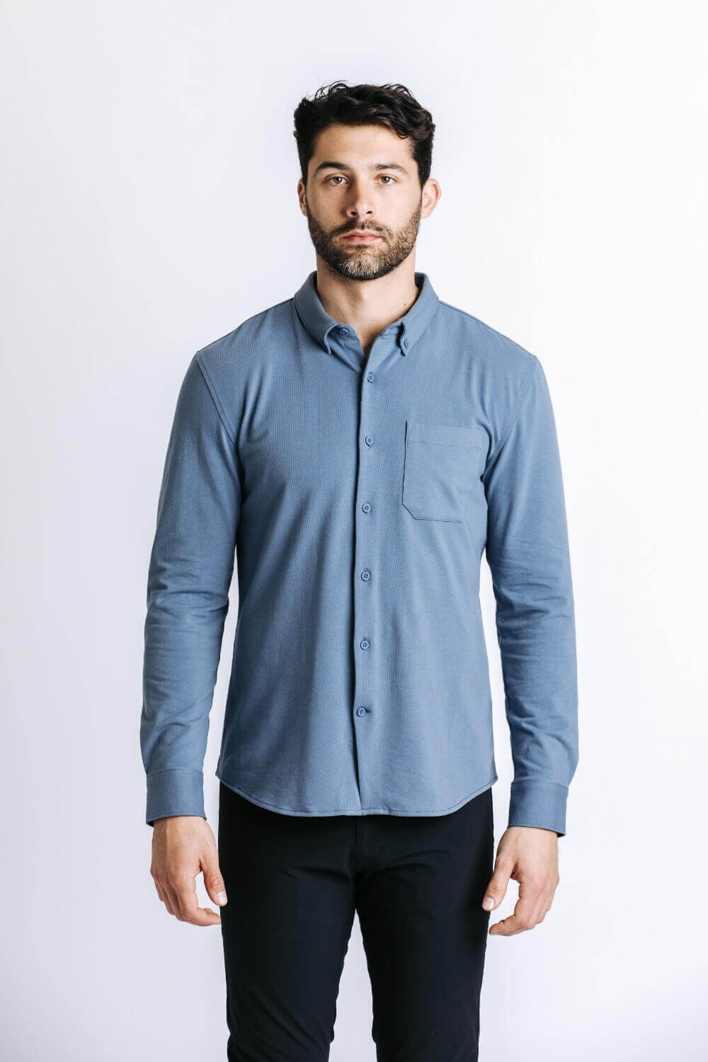 X Cotton Shirt - Pacific
