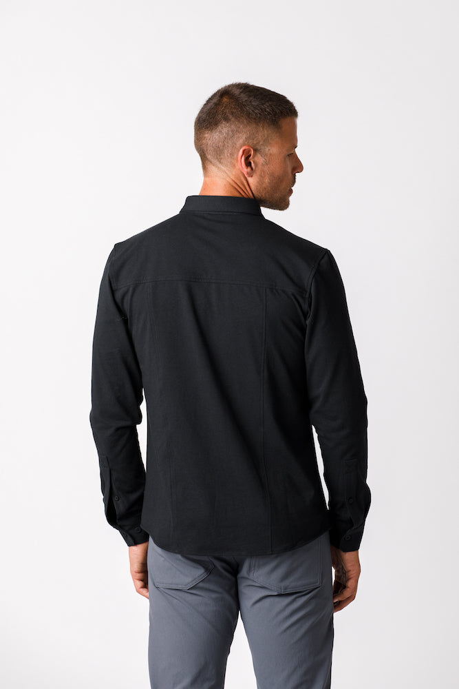 X Cotton Shirt - Black
