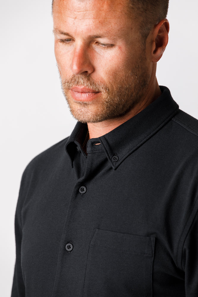 X Cotton Shirt - Black
