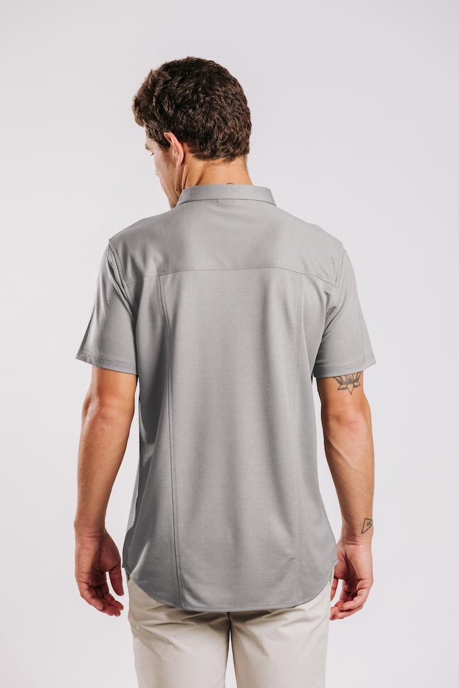 Limitless Merino Polo Shirt - Concrete
