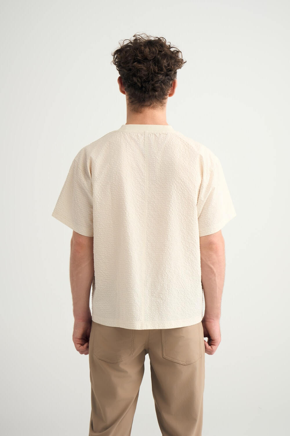 Ventra™ Tee - Oat gingham