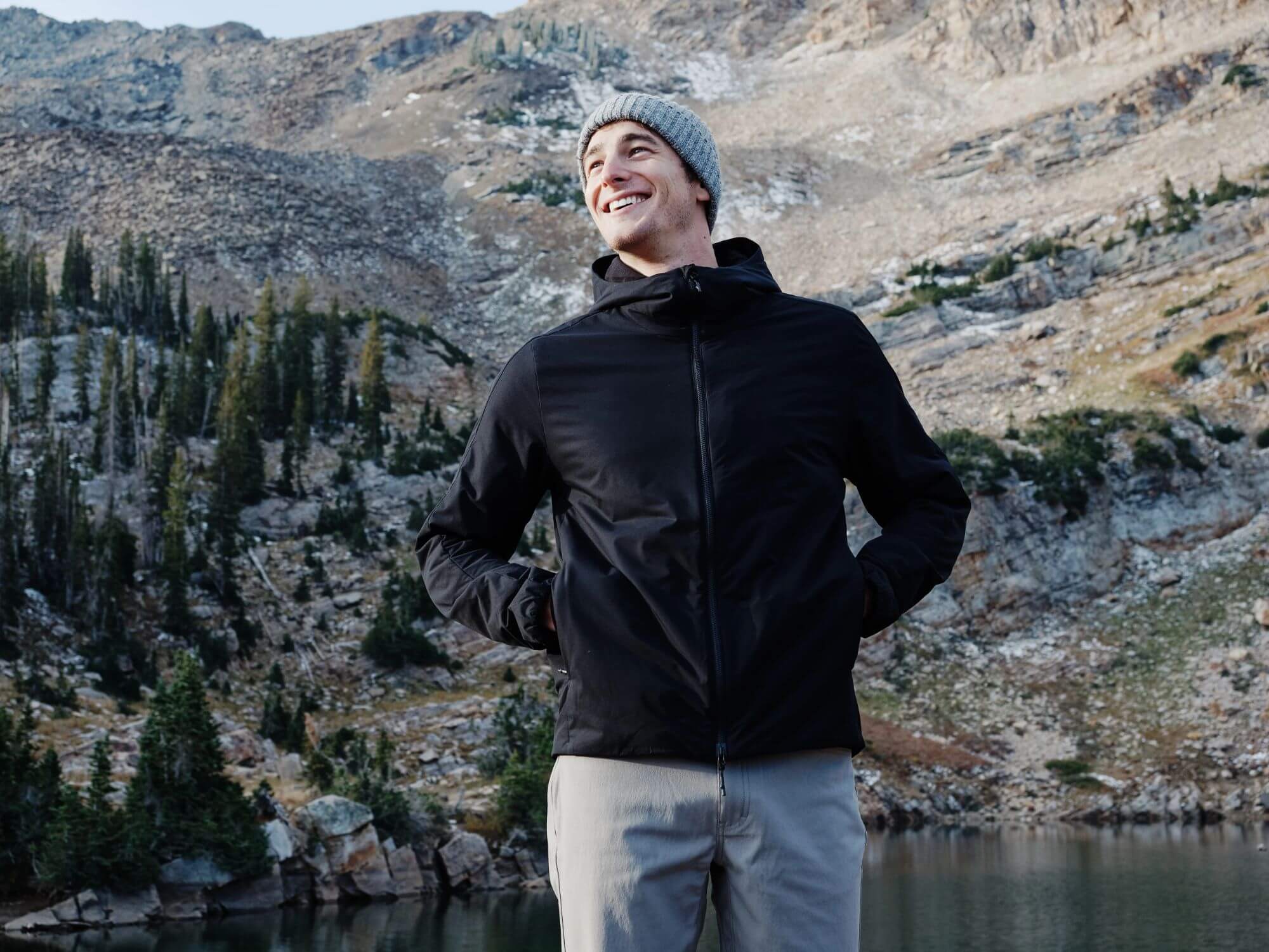 insulated hooded jacket