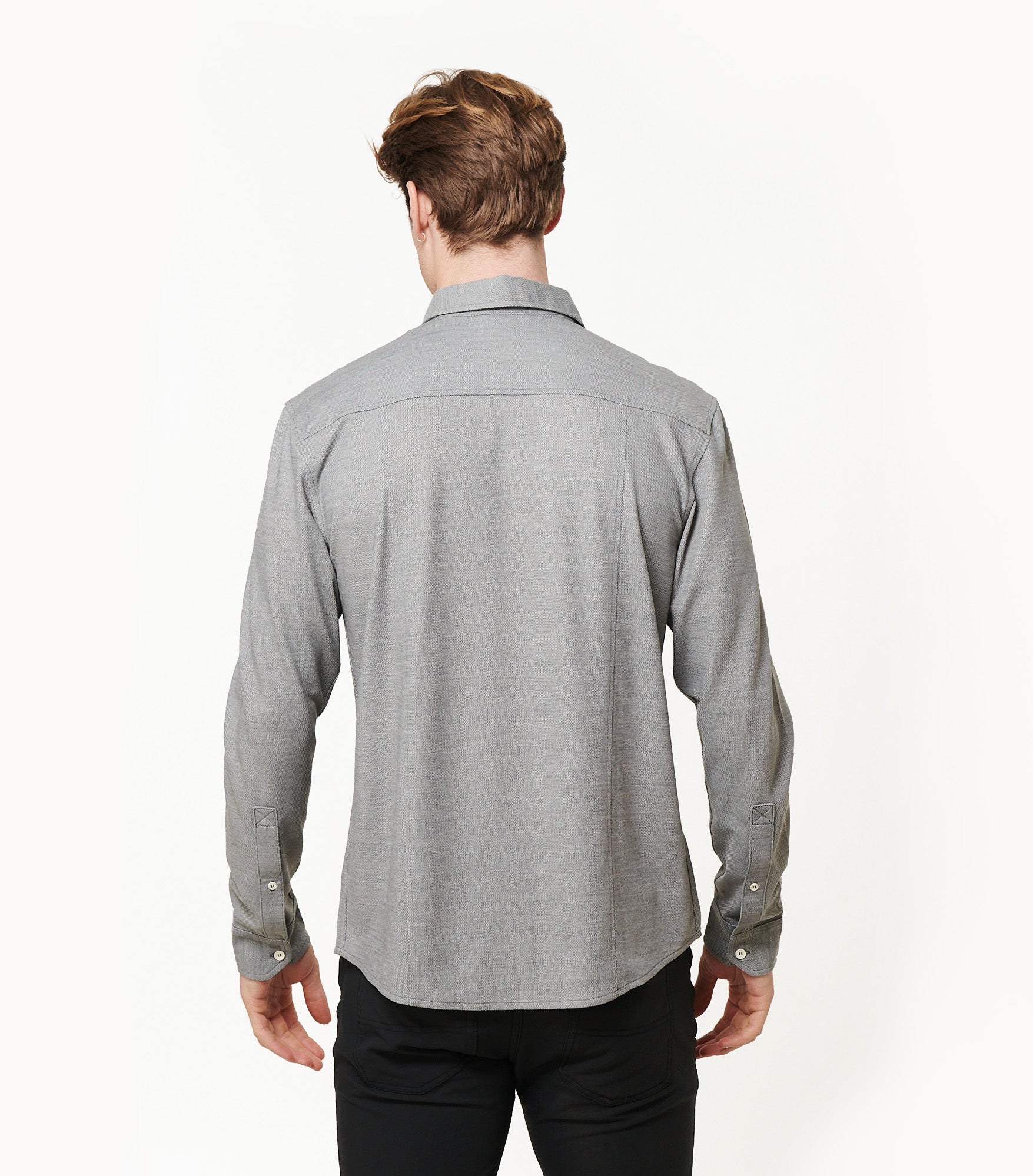 Limitless Merino Button-Down - Concrete
