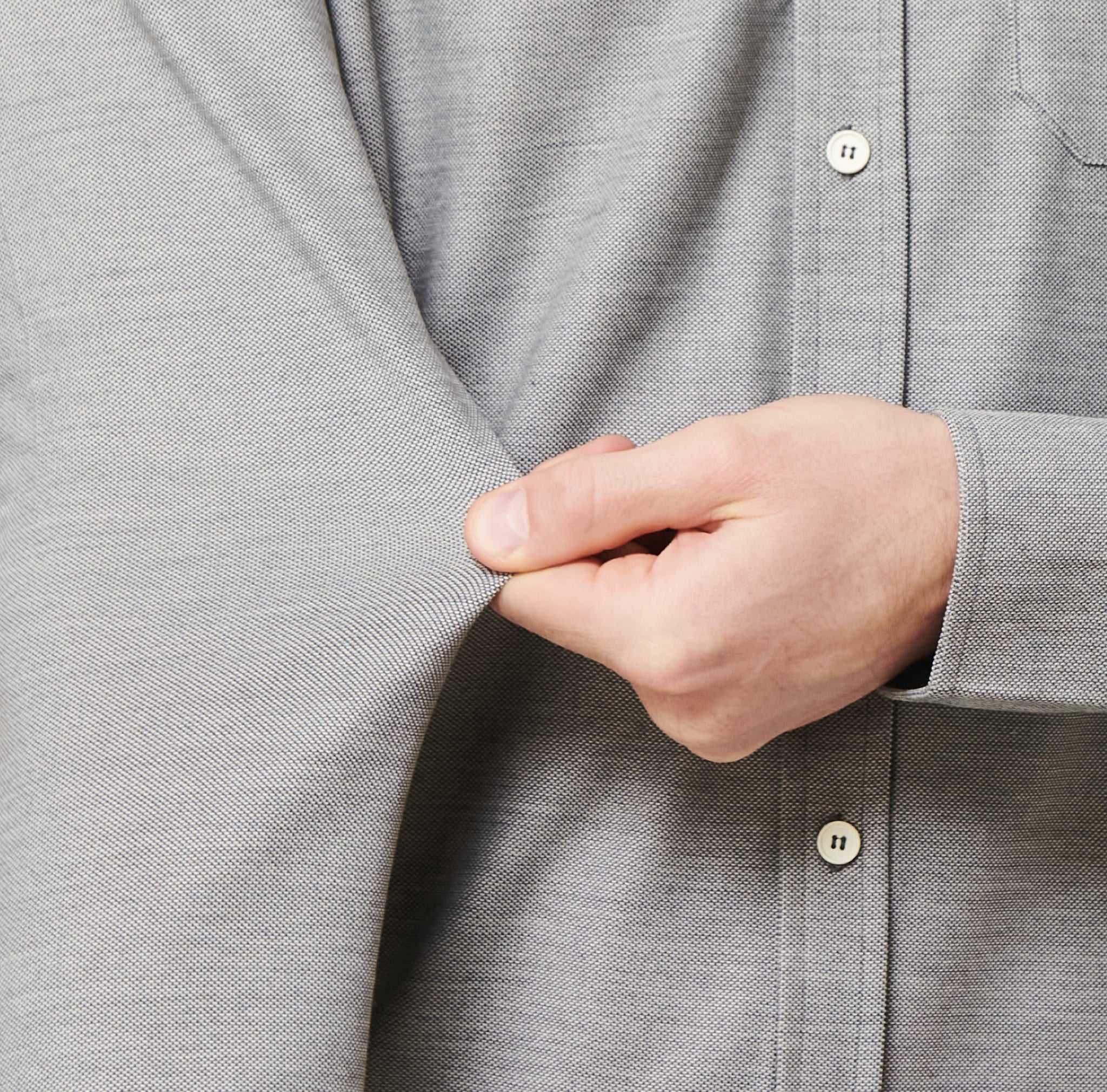 Limitless Merino Button-Down - Concrete
