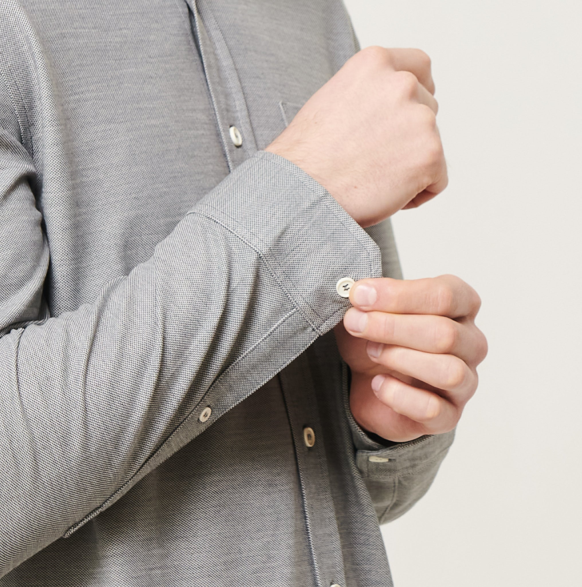 Limitless Merino Button-Down - Concrete
