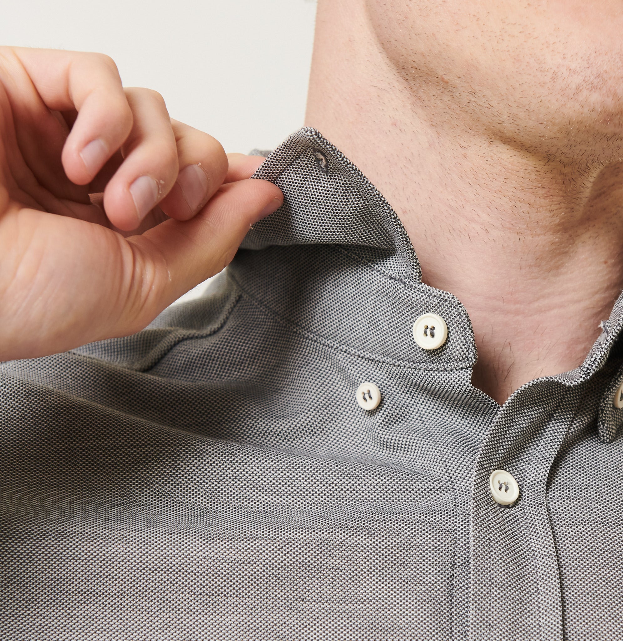 Limitless Merino Button-Down - Concrete
