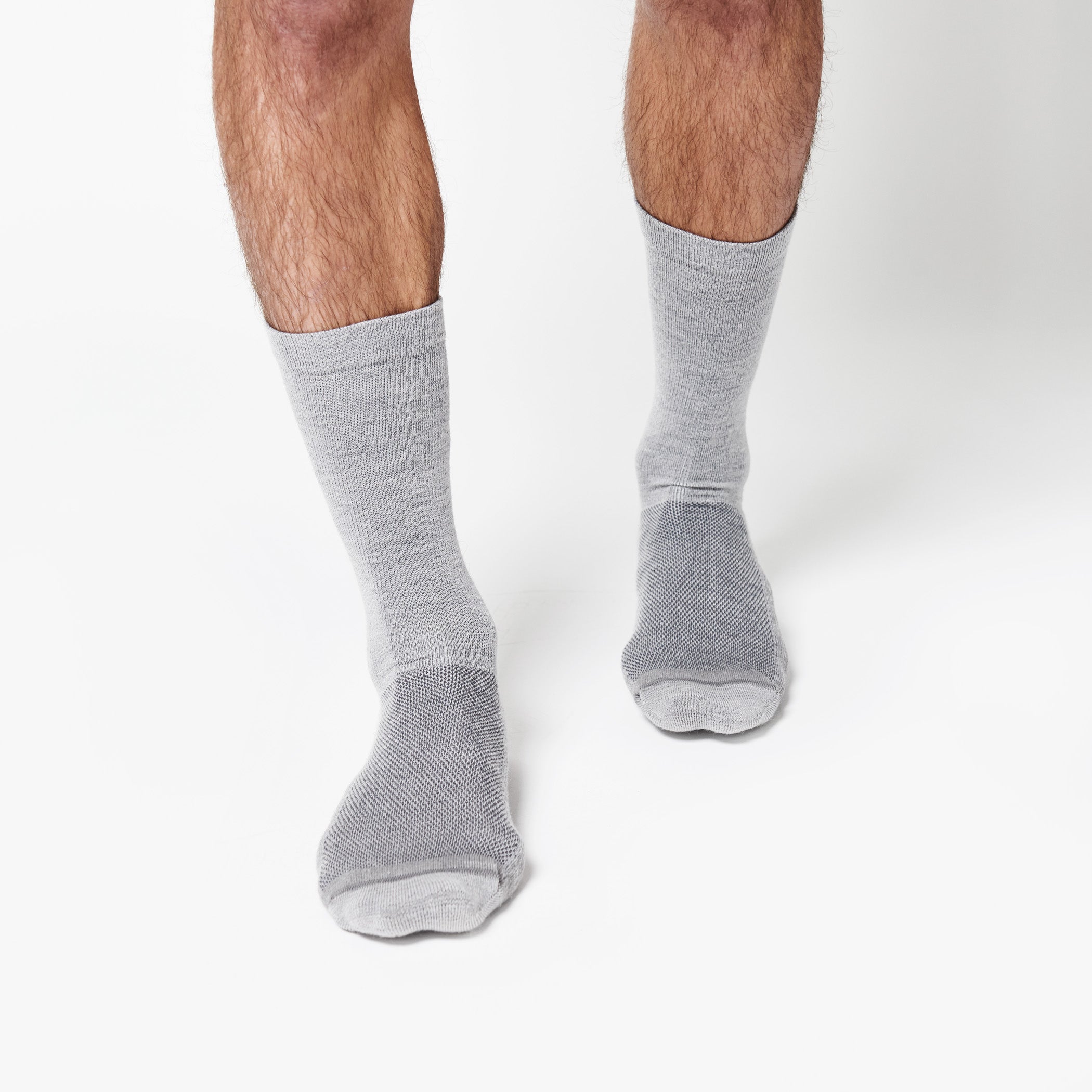 StrongCore Merino Socks - Crew - Grey
