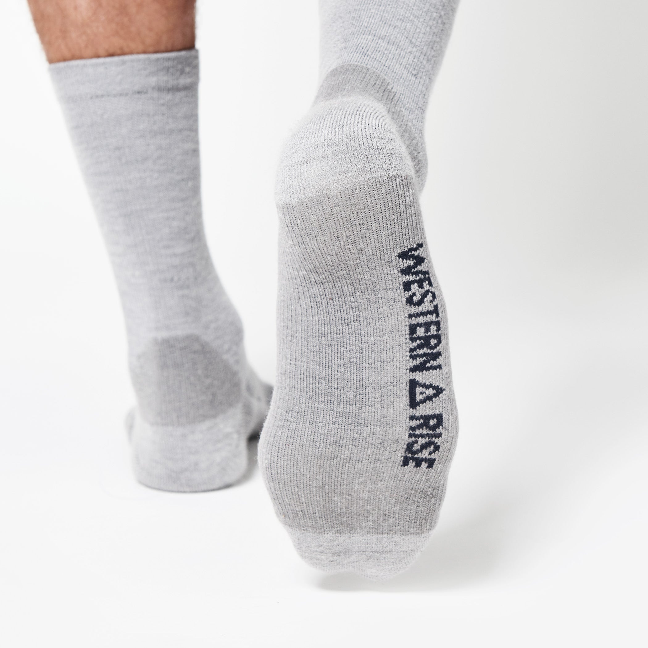 StrongCore Merino Socks - Crew - Grey
