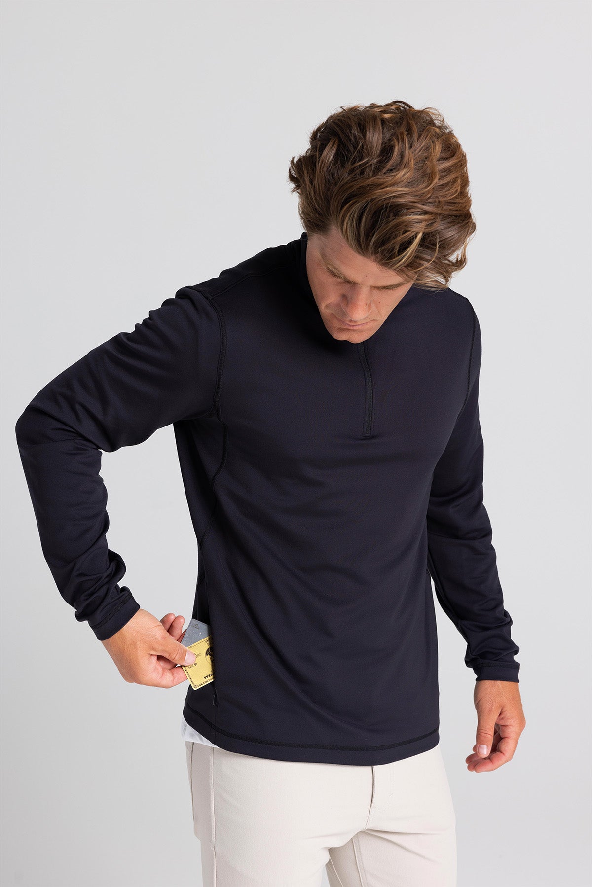 Adapt Quarter Zip - Black