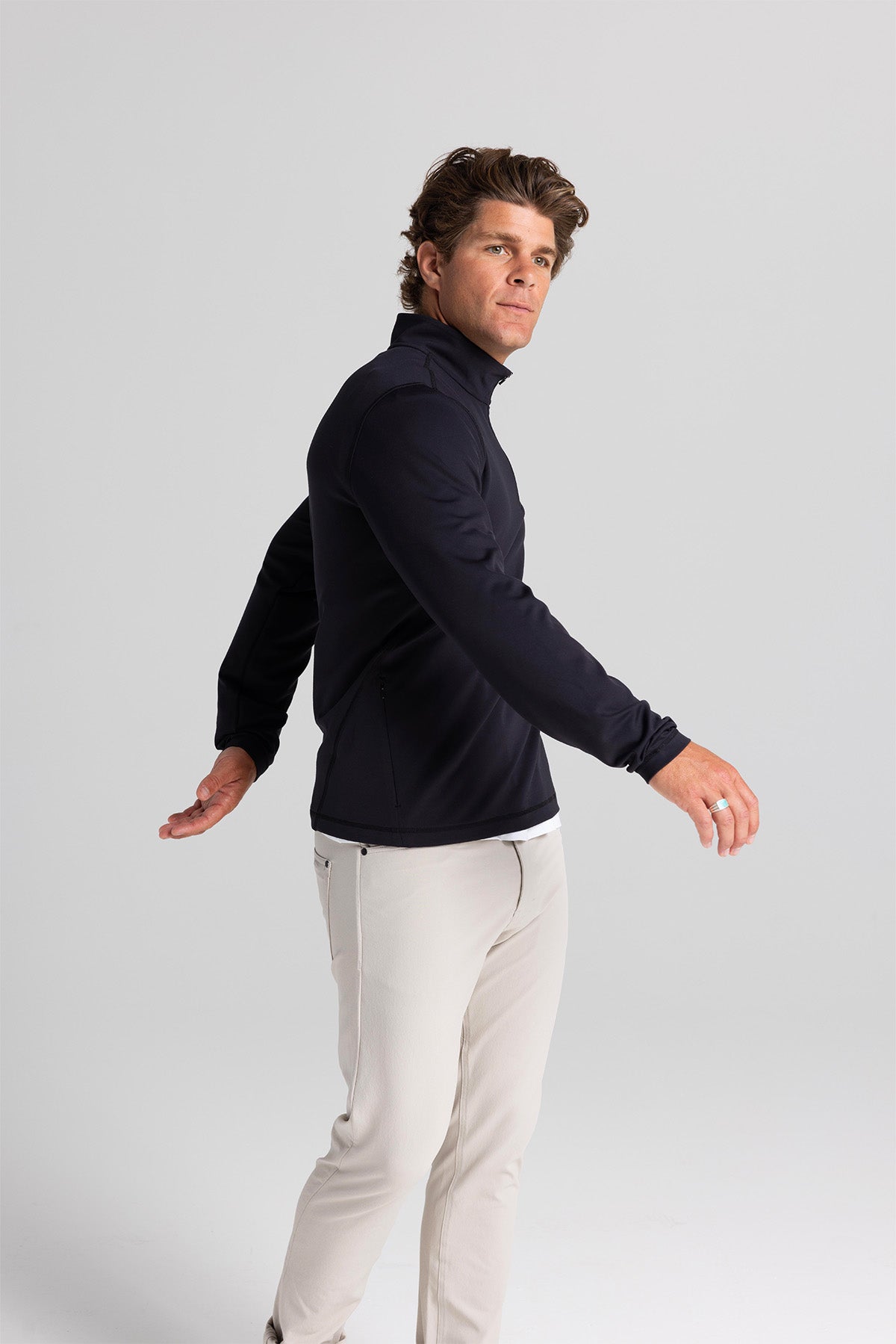 Adapt Quarter Zip - Black