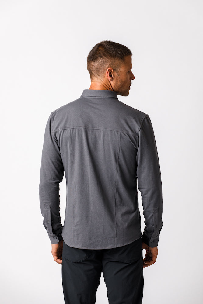 X Cotton Shirt - Concrete
