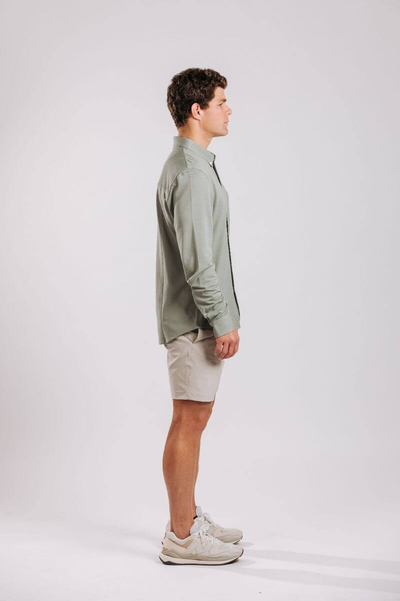 Limitless Merino Button-Down - Sage
