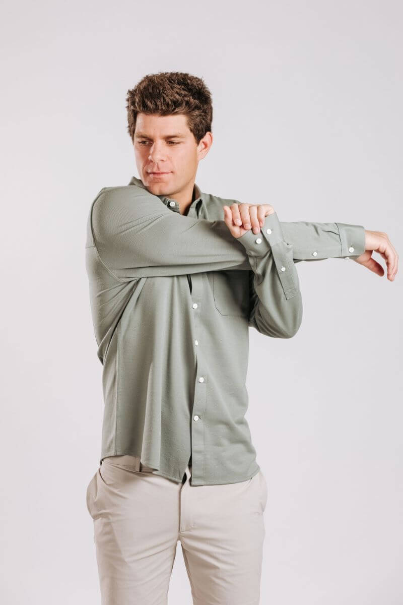 Limitless Merino Button-Down - Sage
