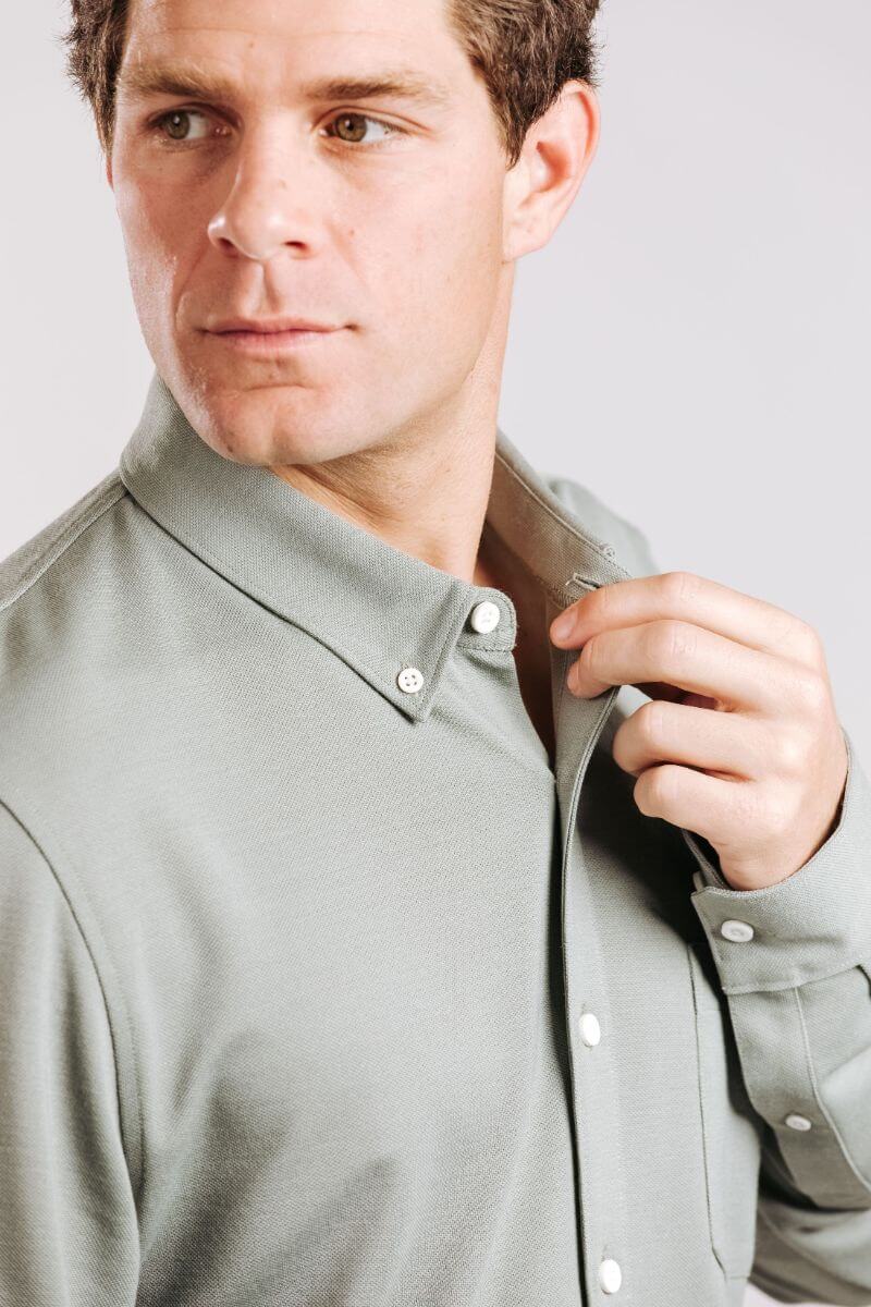 Limitless Merino Button-Down - Sage
