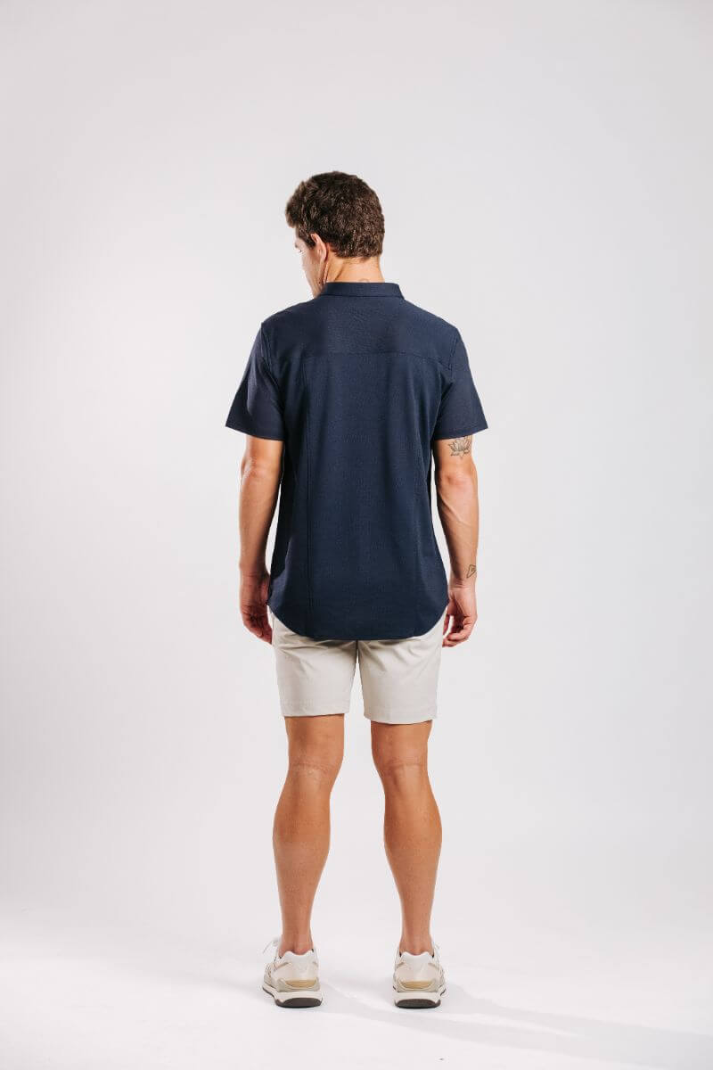 Limitless Merino Polo Shirt - Indigo
