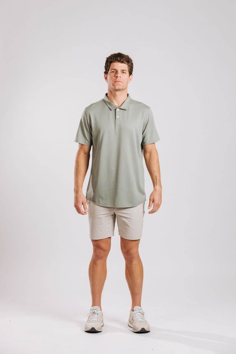 Limitless Merino Polo Shirt - Sage
