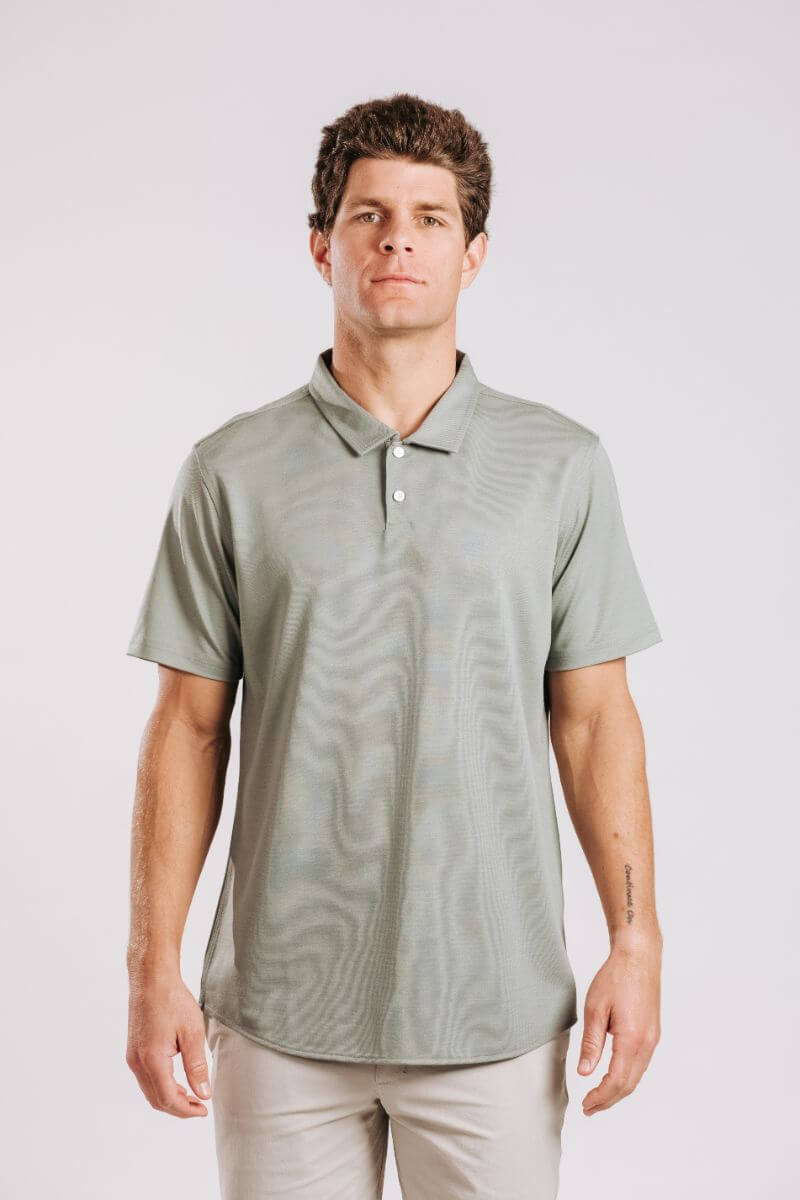 Limitless Merino Polo Shirt - Sage
