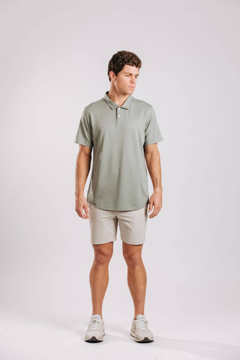 Limitless Merino Polo Shirt - Sage
