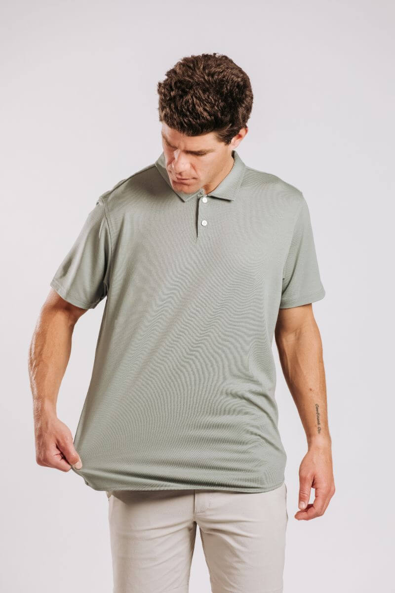 Limitless Merino Polo Shirt - Sage
