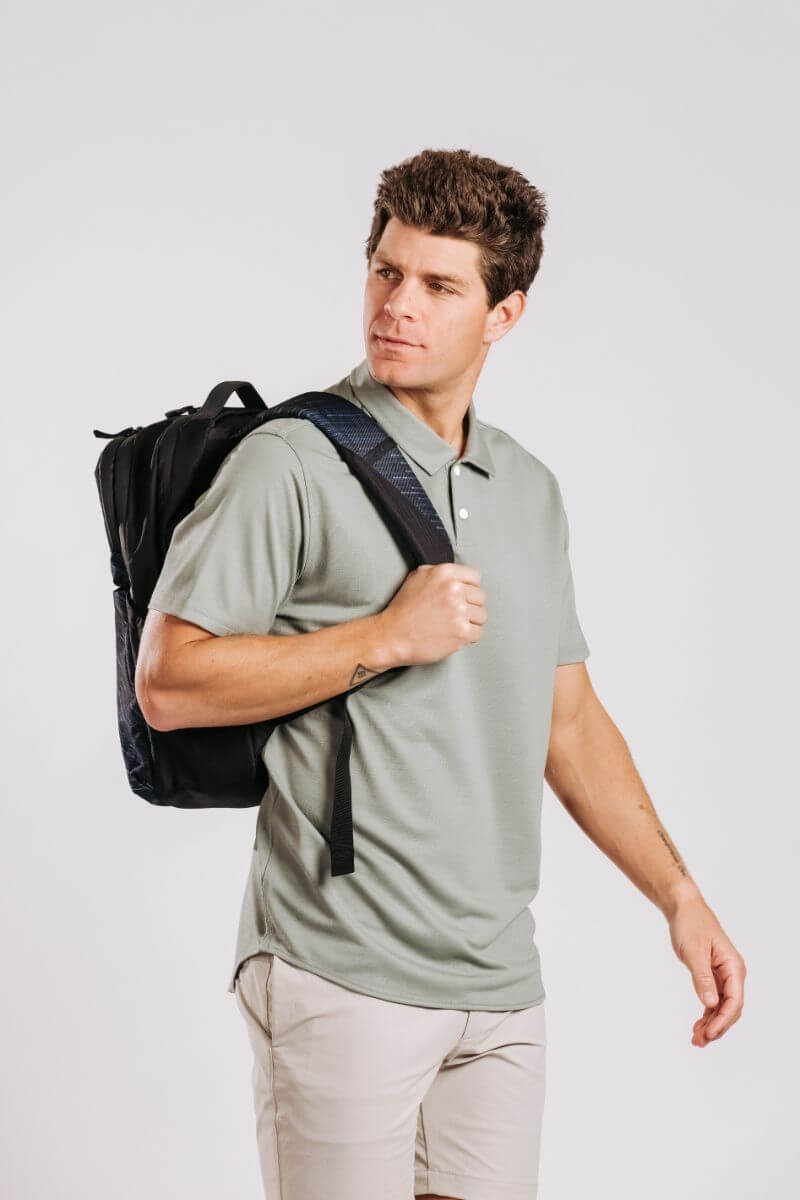 Limitless Merino Polo Shirt - Sage
