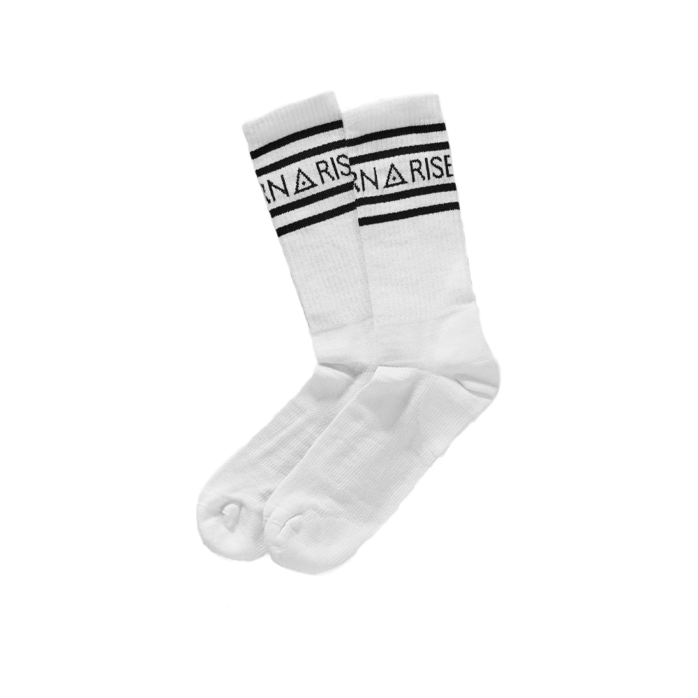 X Cotton Athletic Socks - White
