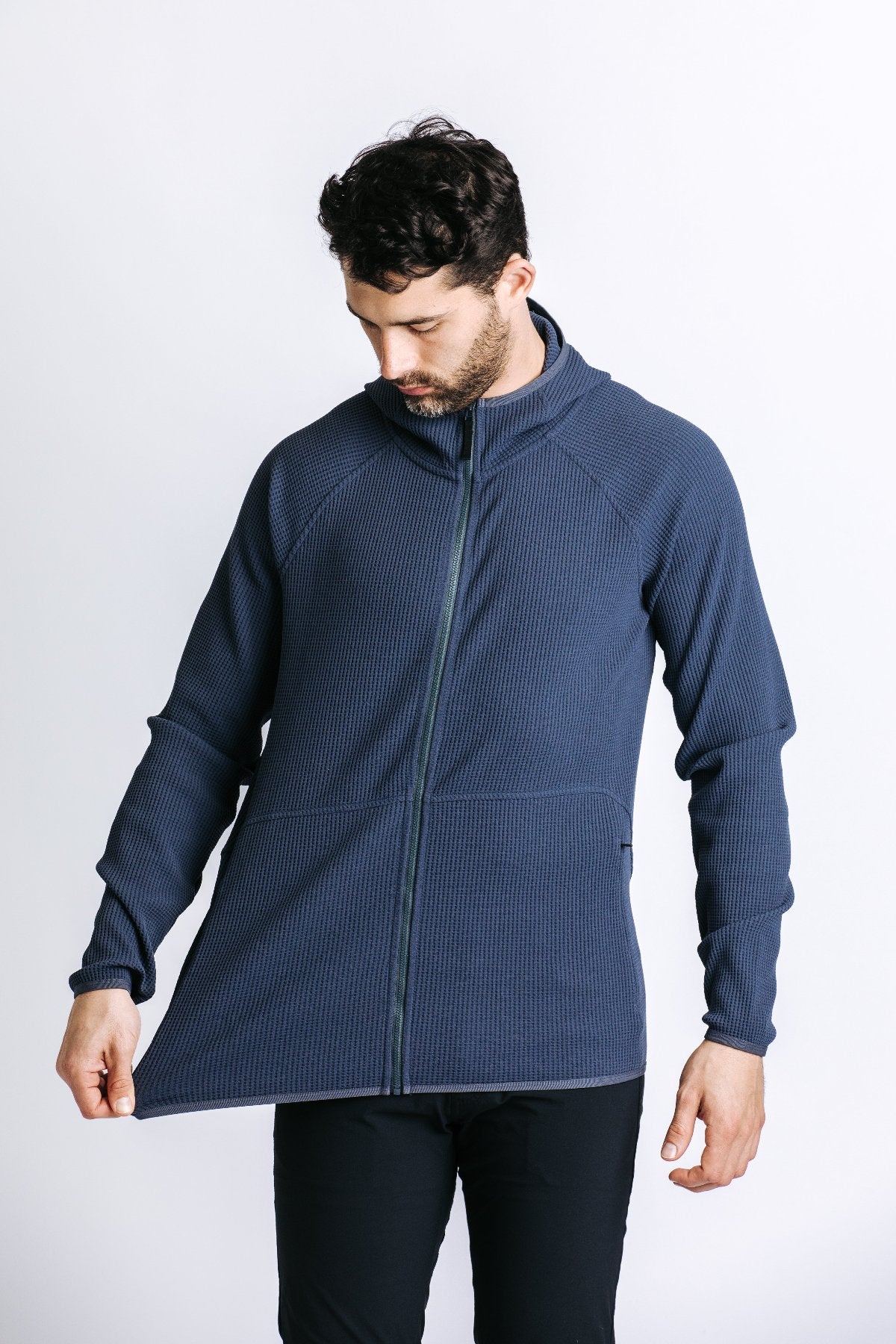 Venture Zip Hoodie - Blue grey
