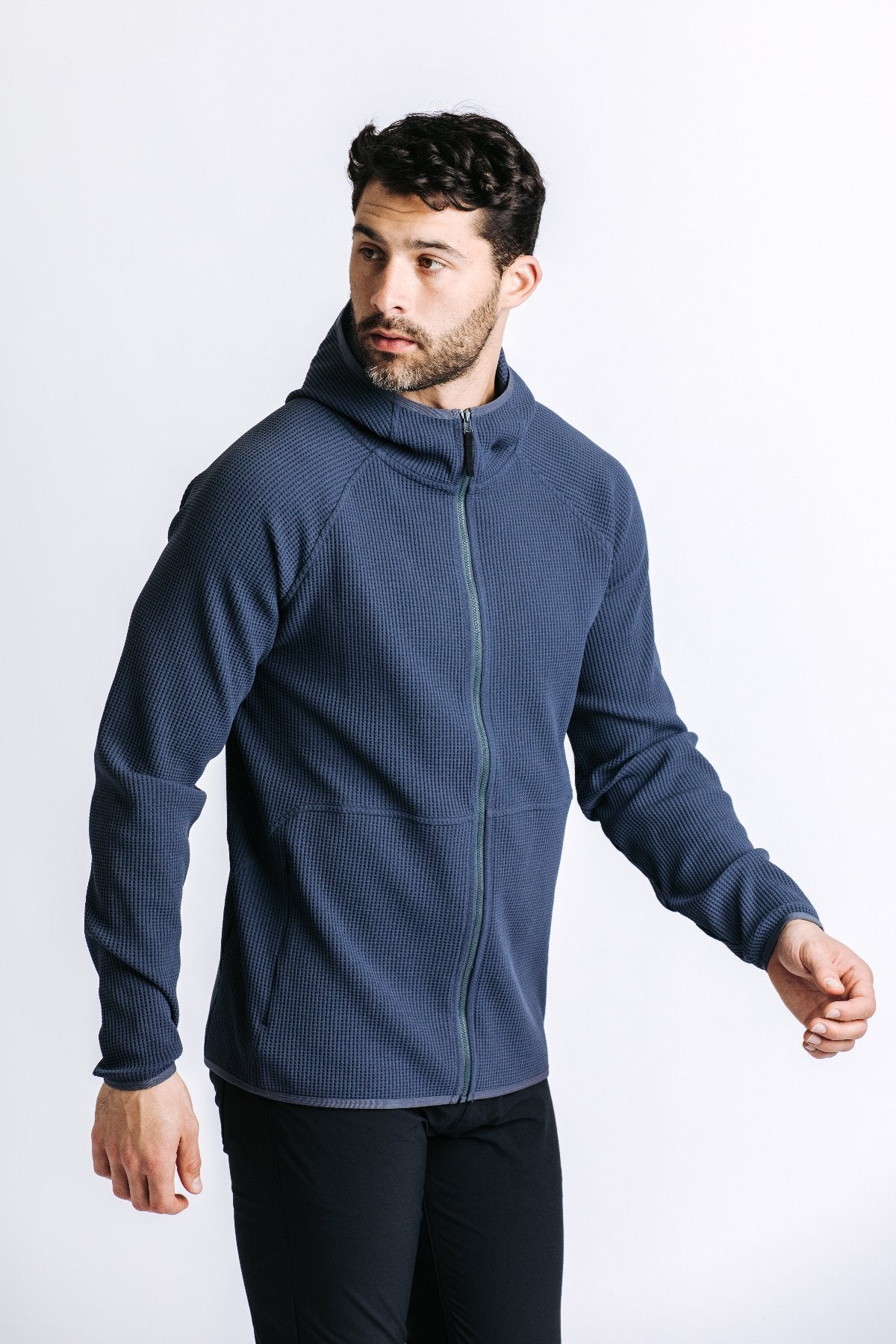 Venture Zip Hoodie - Blue grey
