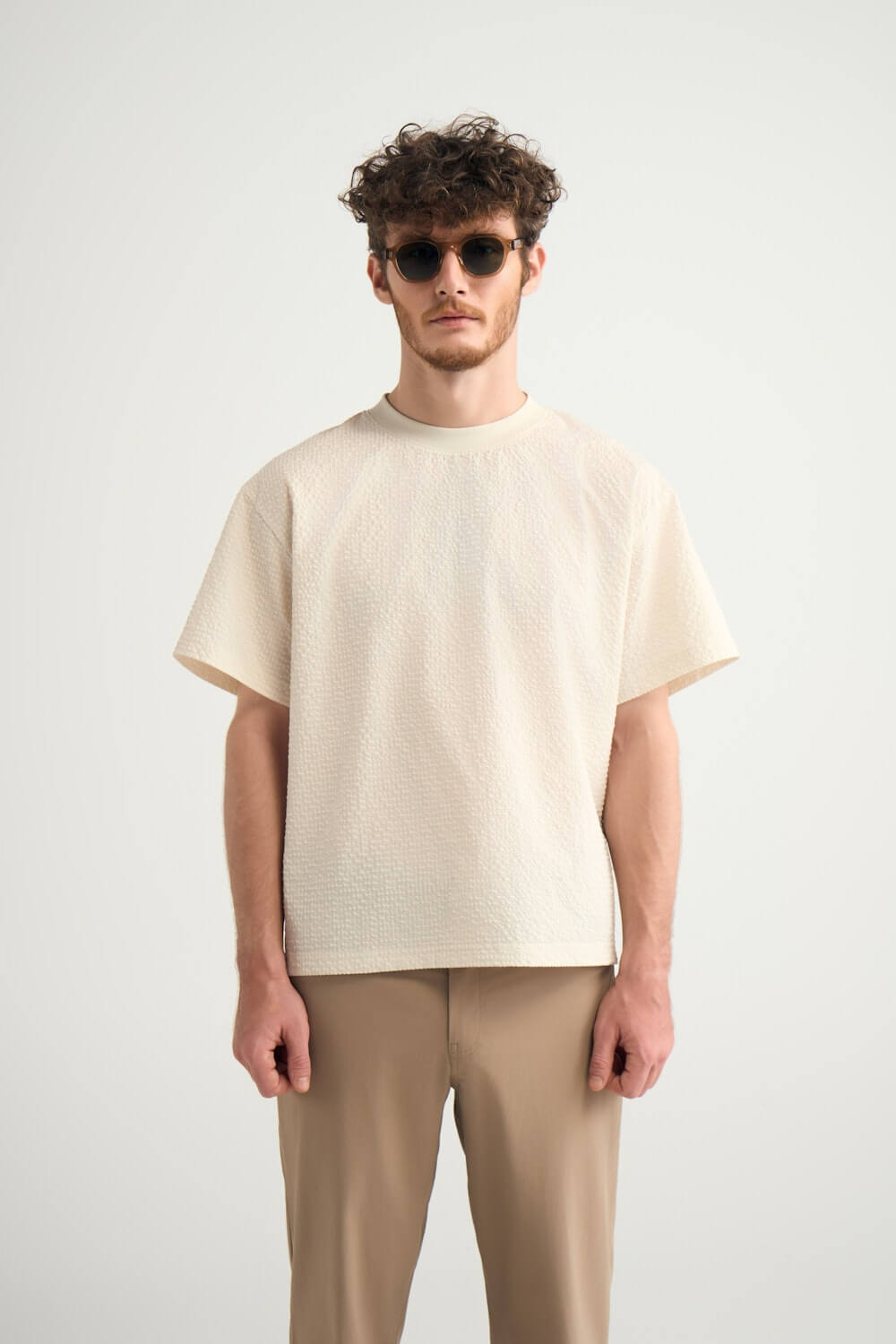 Ventra™ Tee - Oat gingham
