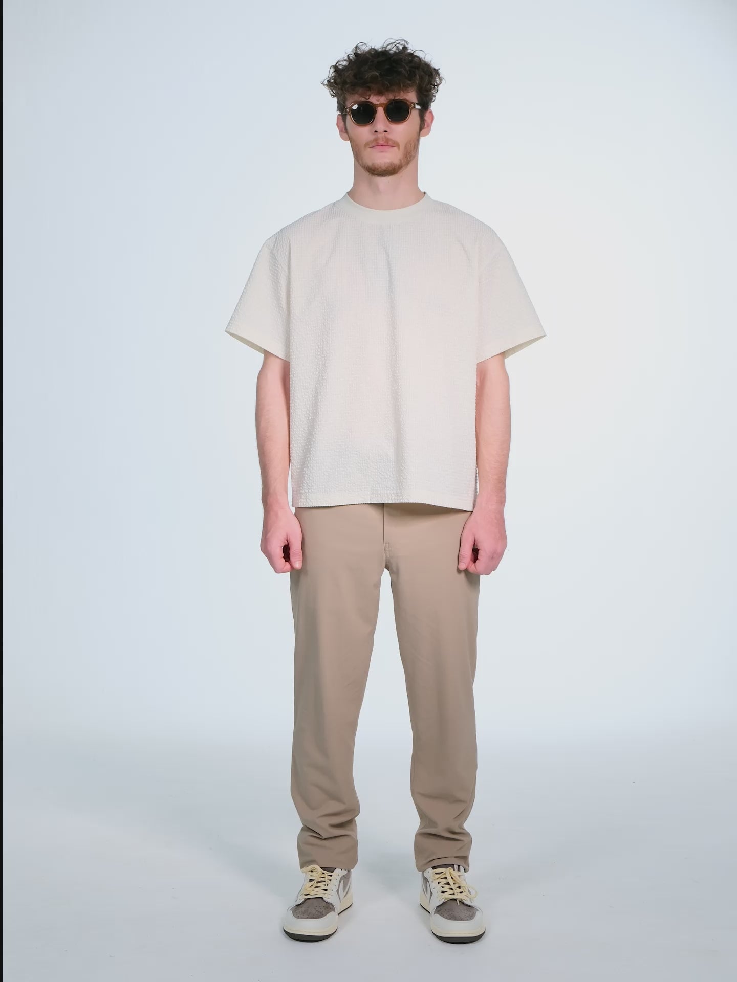 Ventra™ Tee - Oat gingham
