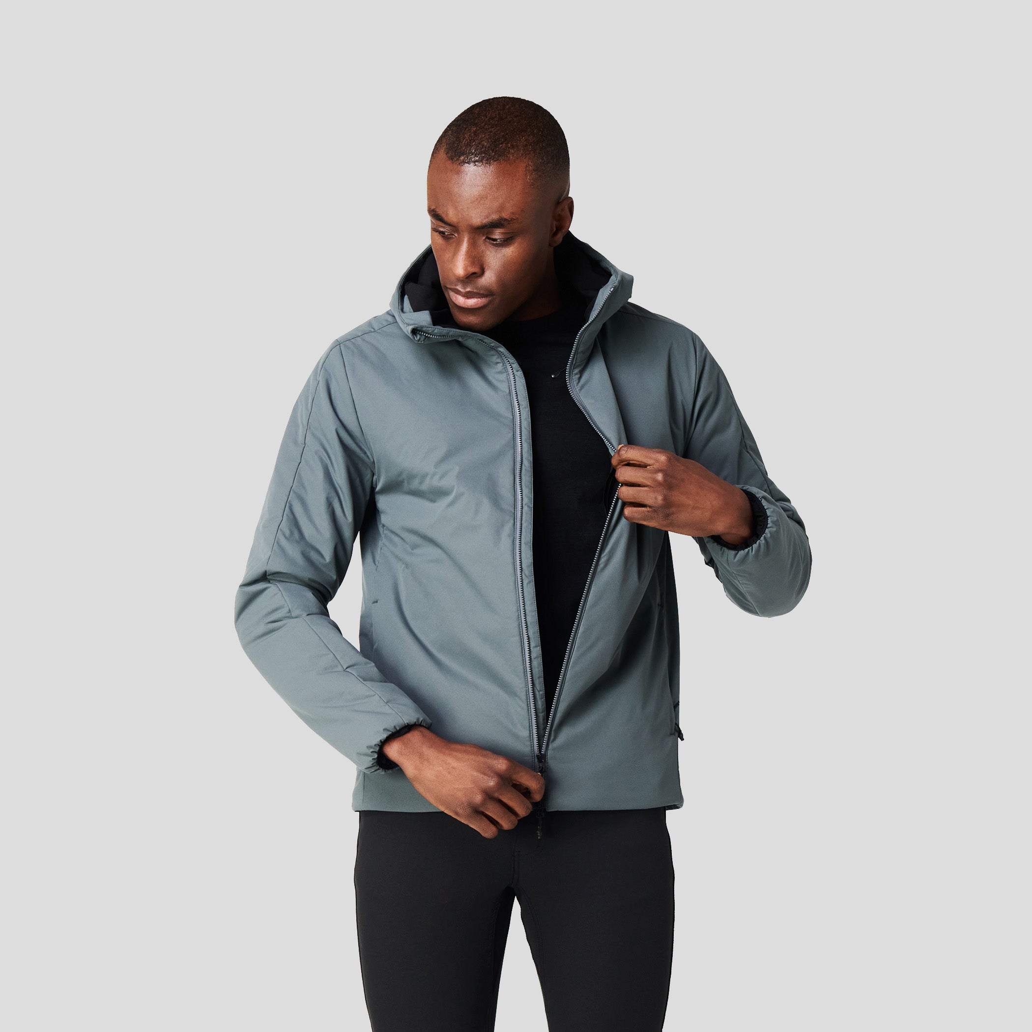 Insulated deals hooded jacket