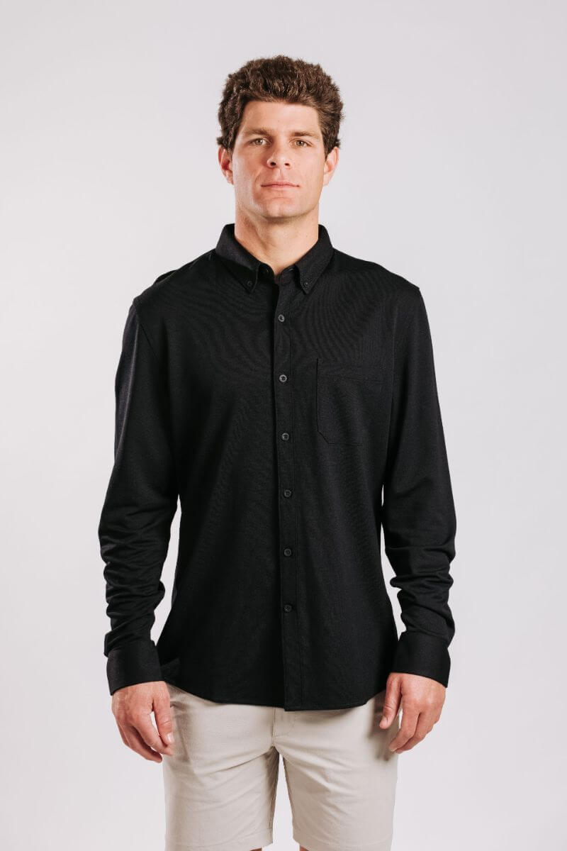 Travel Button Down Shirt | Limitless Merino Wool | Western Rise