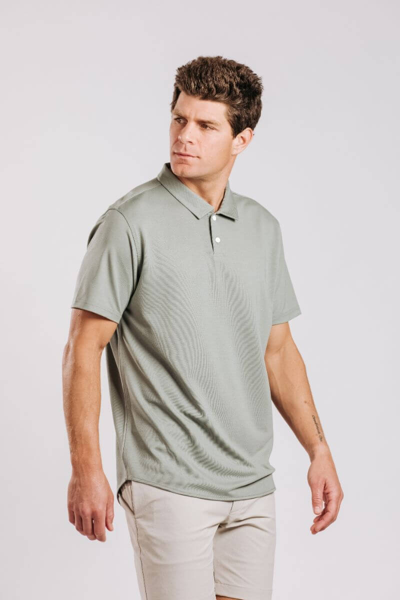 Limitless Merino Polo Shirt - Sage
